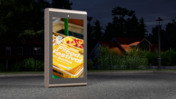 Customized Full-color P3 LED Display Screen Lightbox Digital Mupi