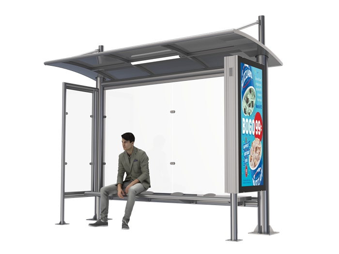 Bus Shelter with LED Lighting- YR-SSBS-25018