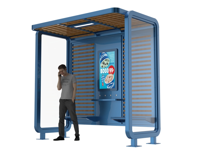 Vandal Proof Bus Shelter- YR-SSBS-25009
