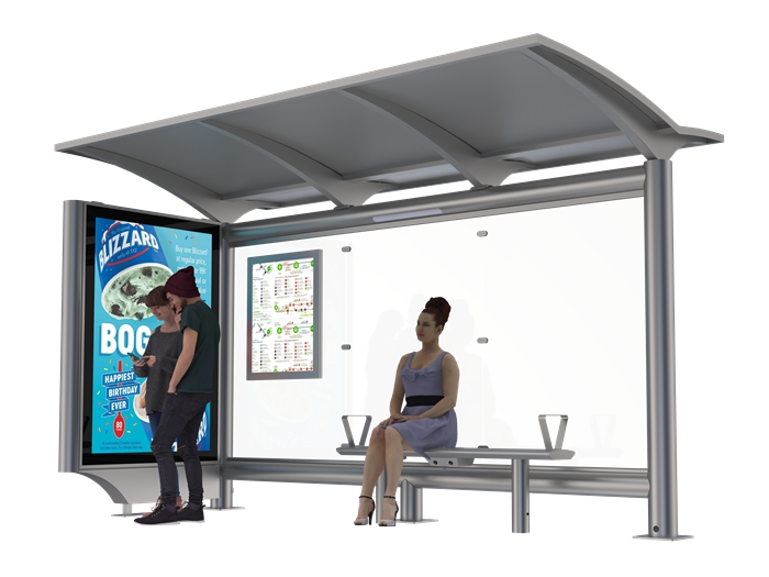 Premium Bus Shelter Designs- YR-SSBS-25020