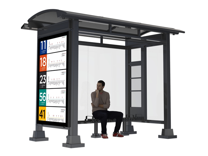 Stainless Steel Bus Shelter Station- YR-SSBS-25032