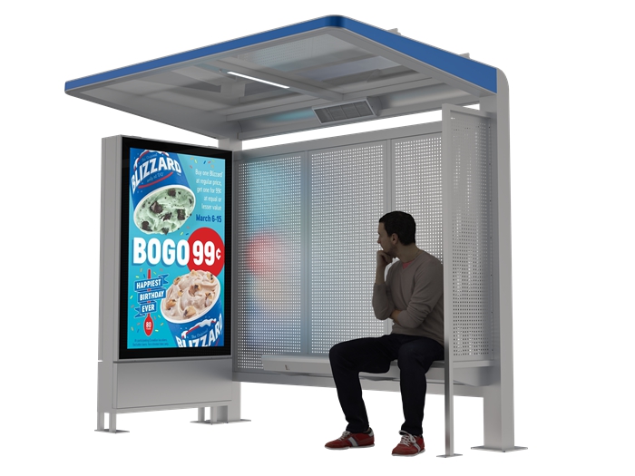 Modular Steel Bus Shelter- YR-SSBS-25010