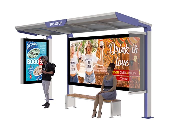 Prefabricated Bus Shelter- YR-SSBS-25034