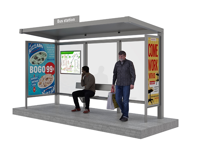 Low Maintenance Bus Shelter- YR-SSBS-25036