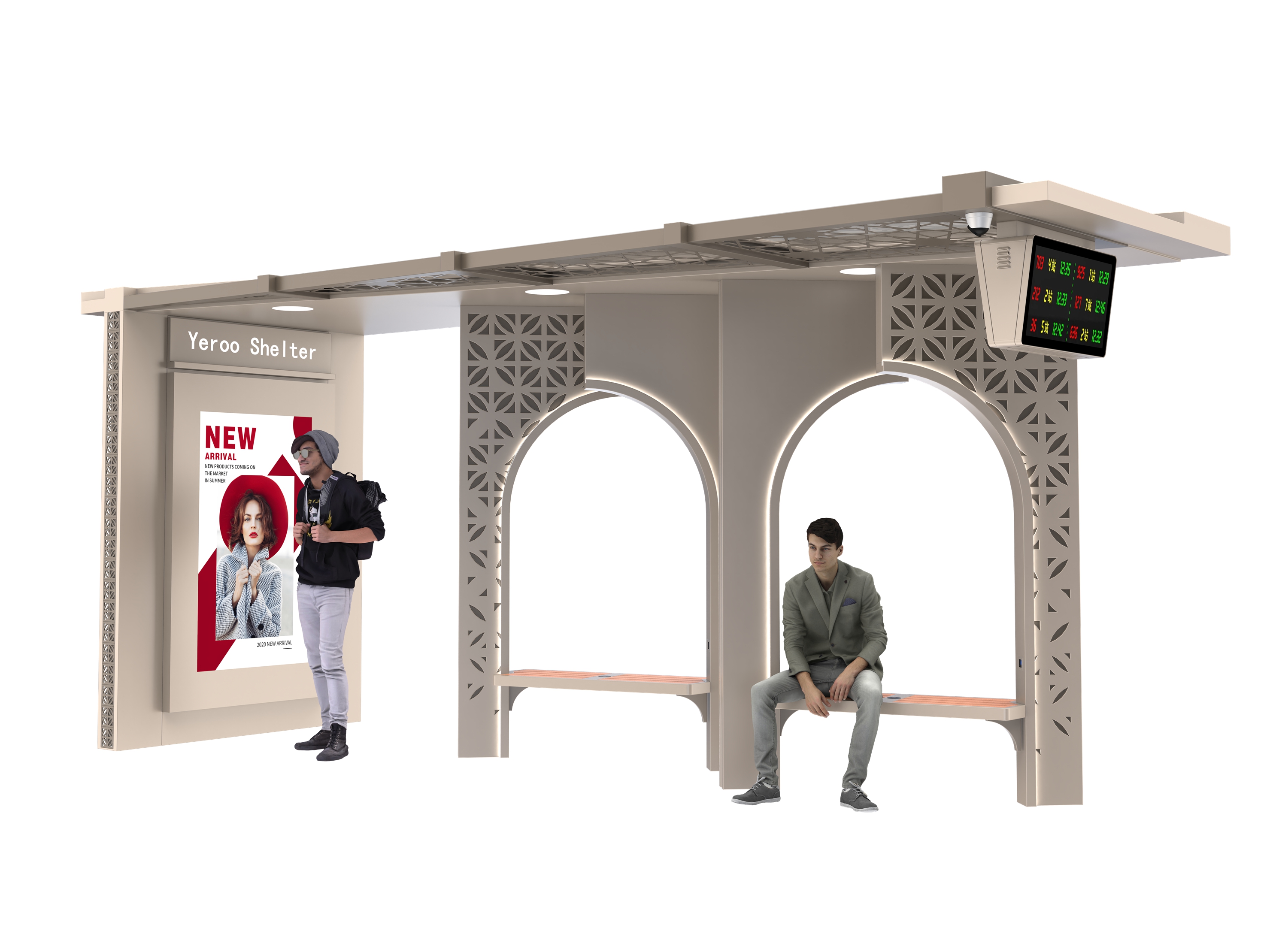 Smart Bus Shelter Factory- YR-SSBS-2601002