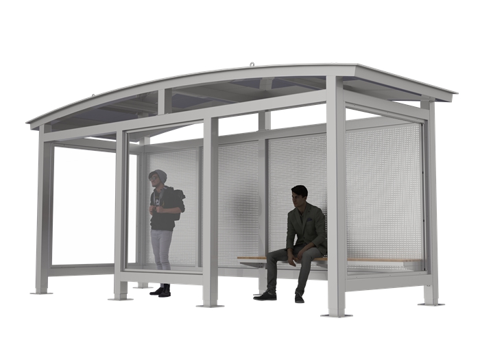 Metal Frame Bus Shelter- YR-SSBS-25008