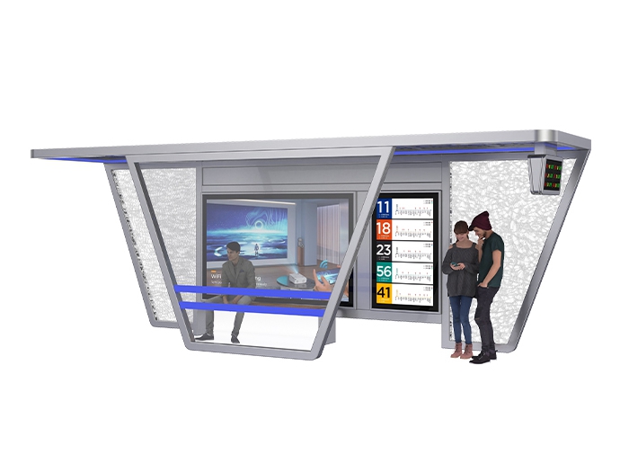 Bus Stop with LCD Display- YR-SSBS-2408344