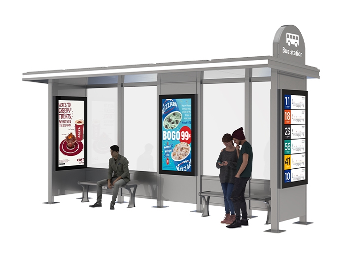 Bus Stop Shelter with Display- YR-SSBS-2312329