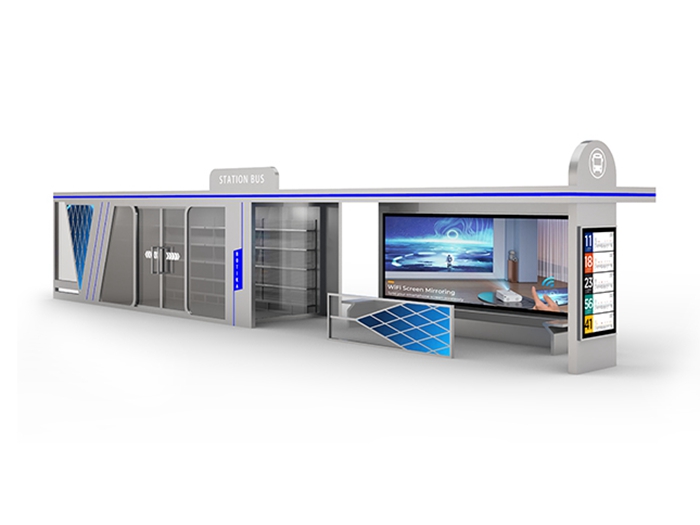 Windproof Bus Shelter- YR-ACBS-25048 Windproof Bus Shelter- YR-ACBS-25048