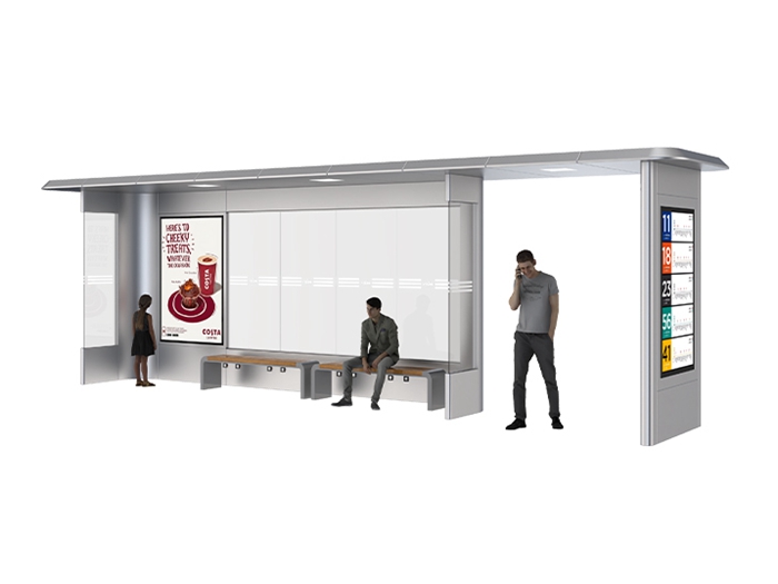 Bus Shelter with Lighting System- YR-SSBS-2302106