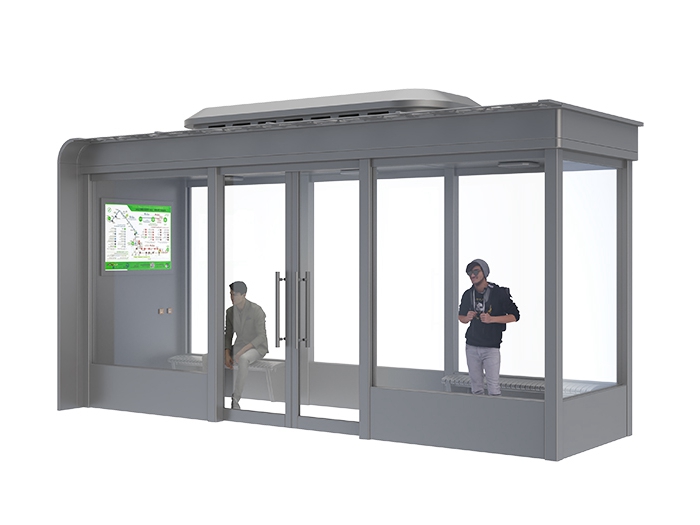 Closed Bus Shelter with Air Conditioning- YR-ACBS-2302006 Closed Bus Shelter with Air Conditioning- YR-ACBS-2302006