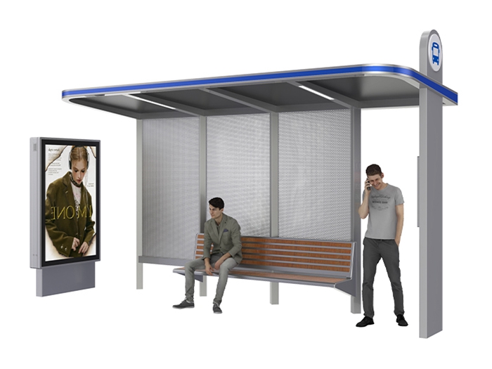 Modern Bus Shelter- YR-SSBS-2409346 Modern Bus Shelter- YR-SSBS-2409346