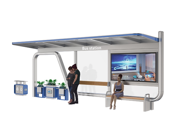 Outdoor Bus Stop Shelter for Sale- YR-SSBS-2409347