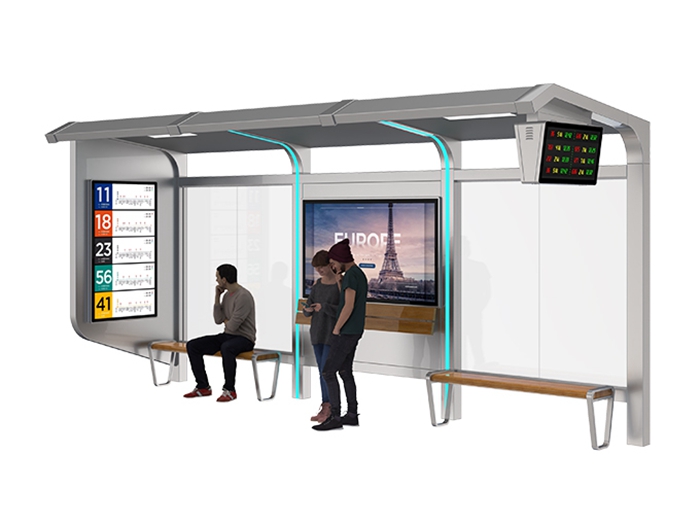 Bus Shelter with CCTV- YR-SSBS-2311317