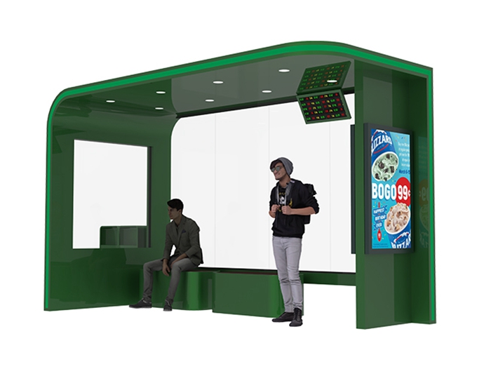 Bus Shelter with LED Panels- YR-SMBS-25006