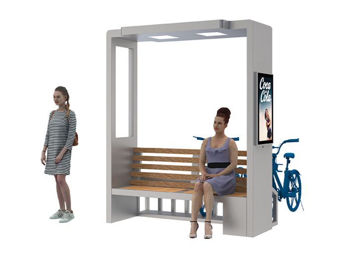 Solar Charging Bench- YR-SPP-020