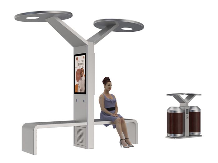 Modern Solar Bench Furniture- YR-SPP-026