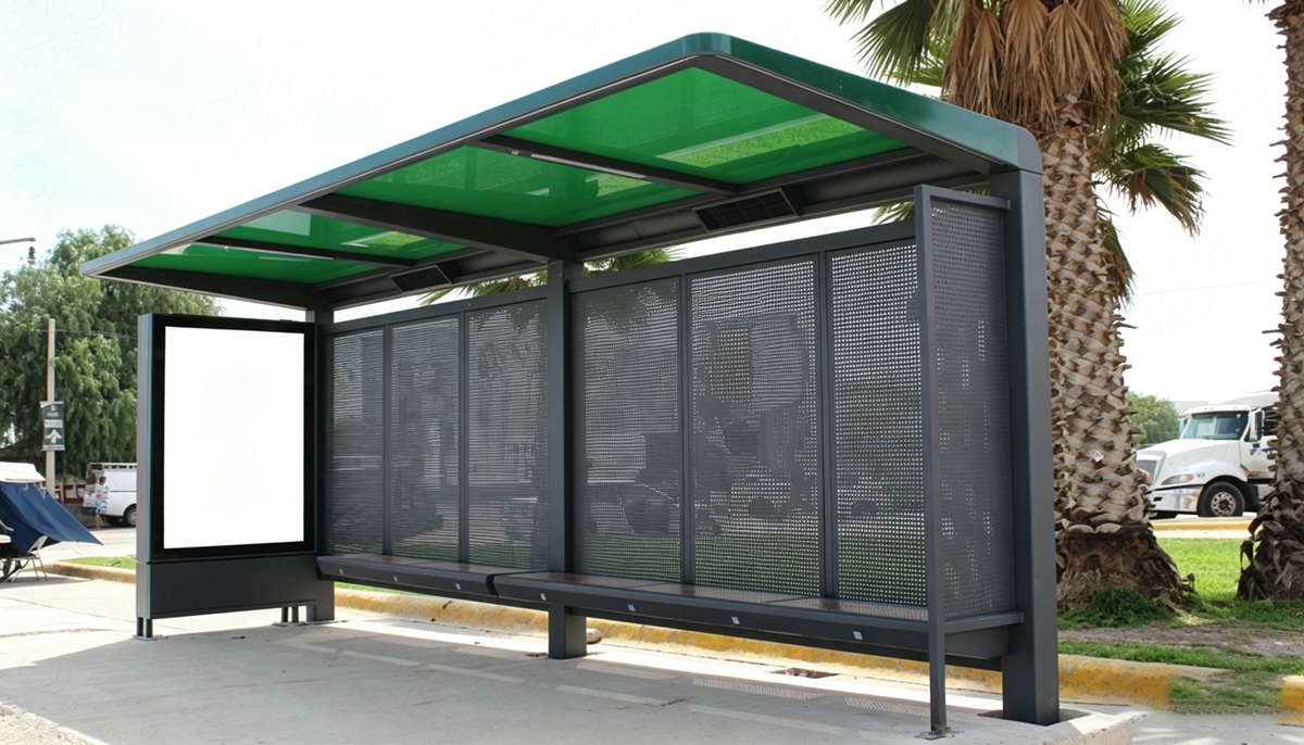 YEROO Mexico Solar-Powered Bus Shelter Project: Sustainable Urban Transit Solution