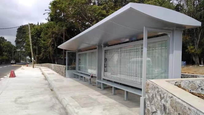 YEROO Mauritius Bus Shelter Project: High-Impact Advertising Hub for Urban Commuters