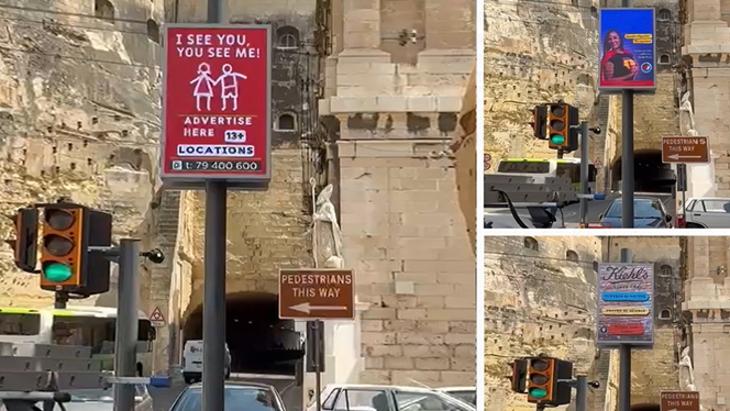 YEROO Pole-Mounted Outdoor LED Screen Project in Malta