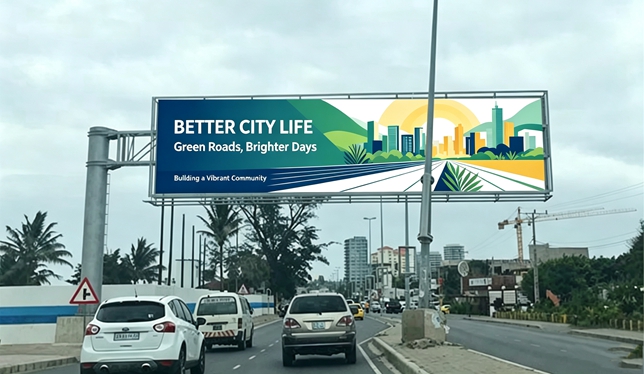 YEROO Cantilever Steel Billboard Project in Mozambique