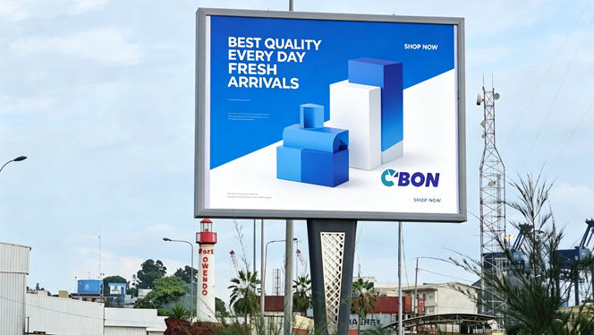 YEROO Custom Decorative Outdoor Billboard Project in Gabon