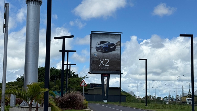 YEROO Steel Structure Outdoor Billboard Project in Mauritius