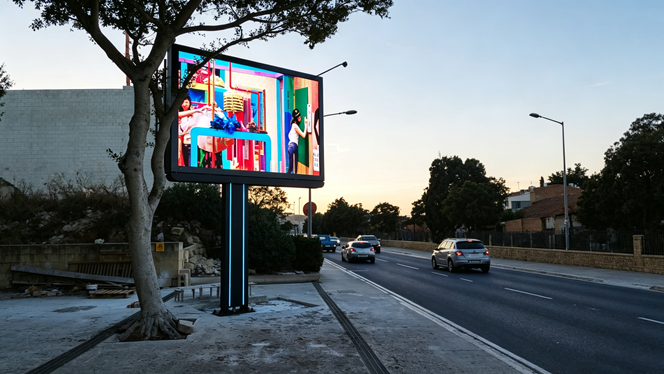4m×3m Outdoor Full-Color LED Billboard in Malta