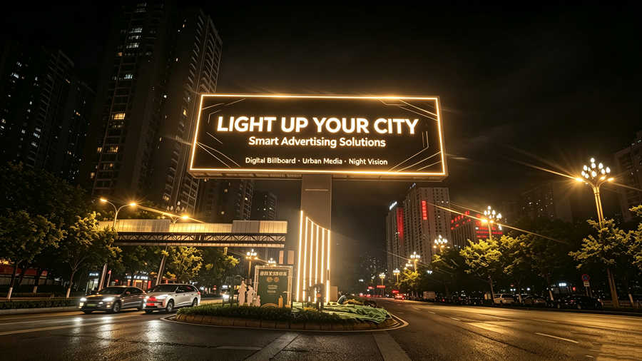 Outdoor Full‑Color LED Digital Billboard for Urban Main Road- China