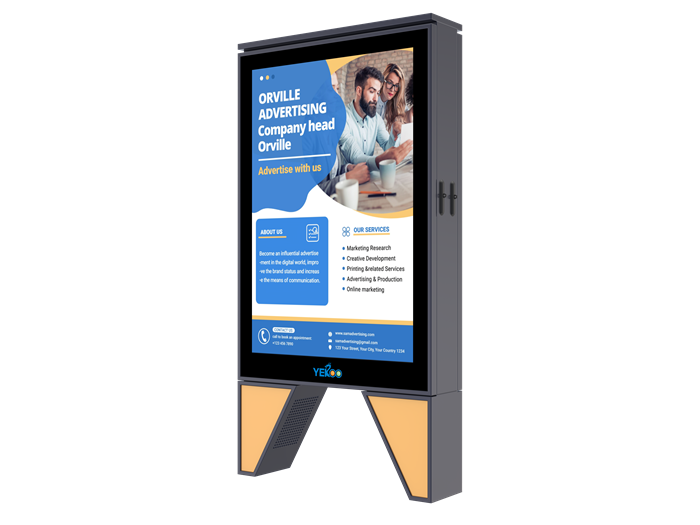 Street P4 LED Screen Digital Totem- YR-MPE-2609017
