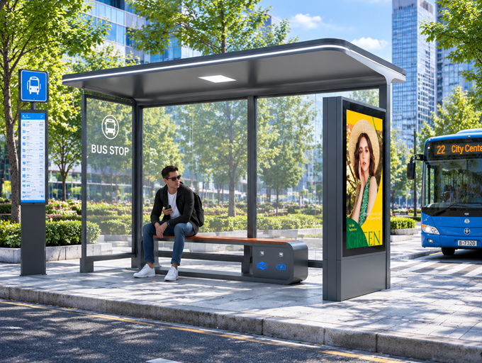 Airport & Transport Interchange Bus Shelter: Which Spec Fits a High-Visibility Transit Hub?